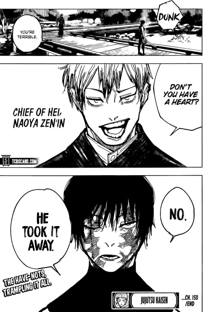 Jujutsu Kaisen Manga Chapter 150