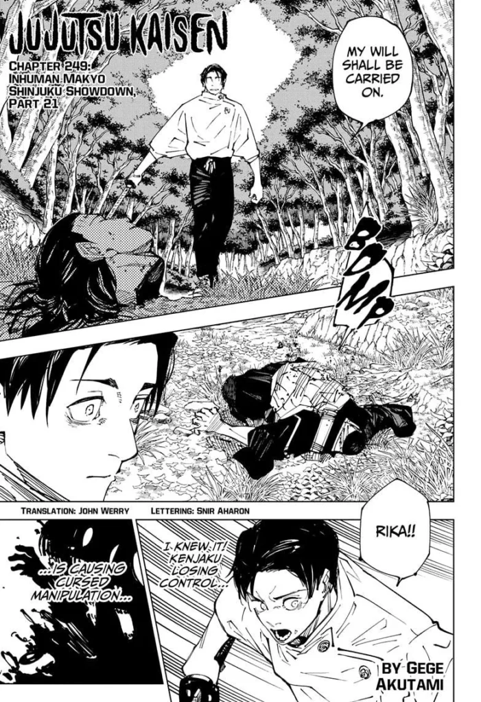 Jujutsu Kaisen Chapter 249
