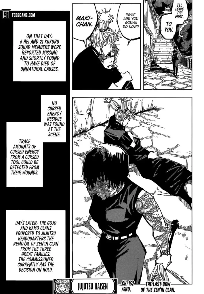 Jujutsu Kaisen Manga Chapter 152