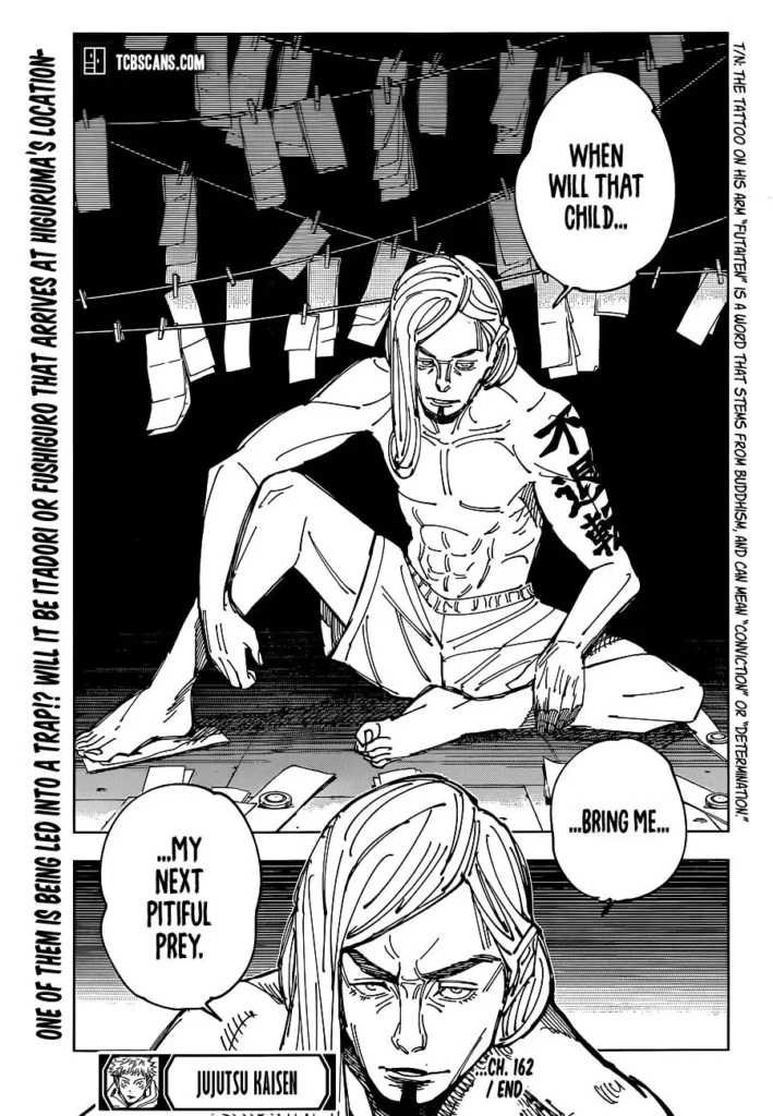 Jujutsu Kaisen Manga Chapter 162