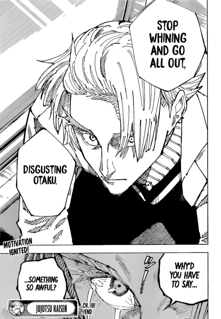 Jujutsu Kaisen Manga Chapter 181
