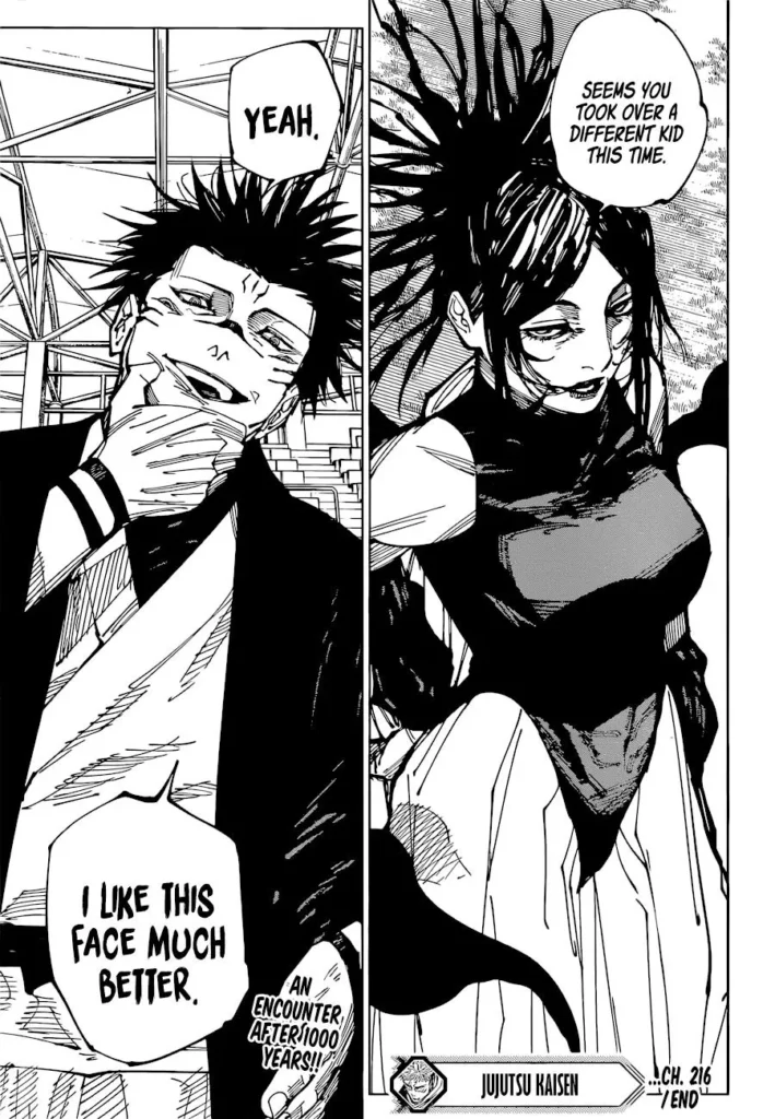 Jujutsu Kaisen manga chapter 216