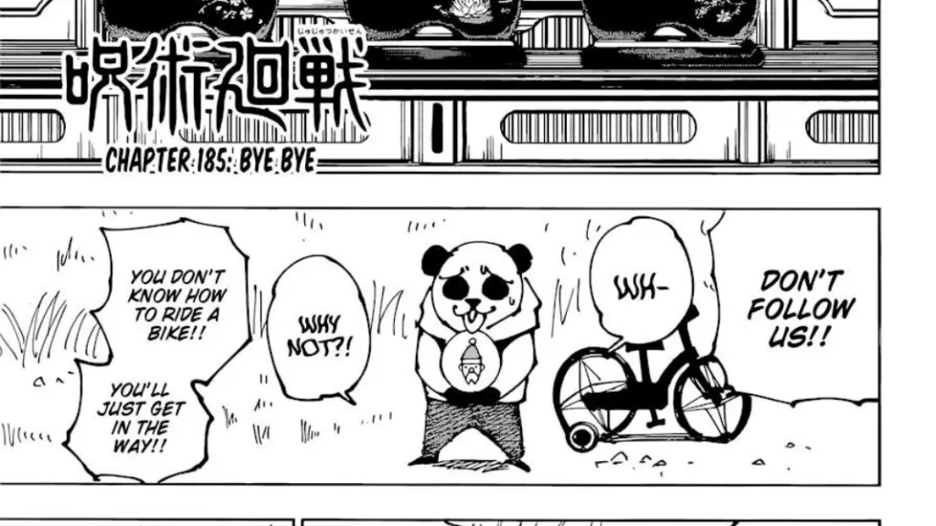Jujutsu Kaisen Manga Chapter 185
