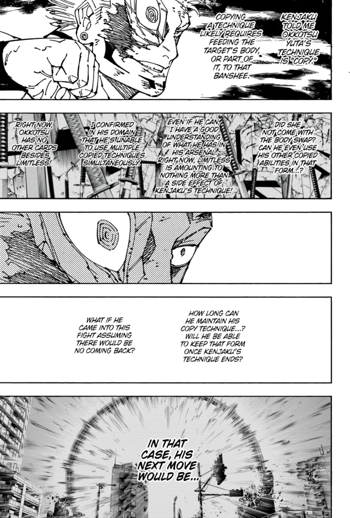 Jujutsu Kaisen Manga Chapter 262