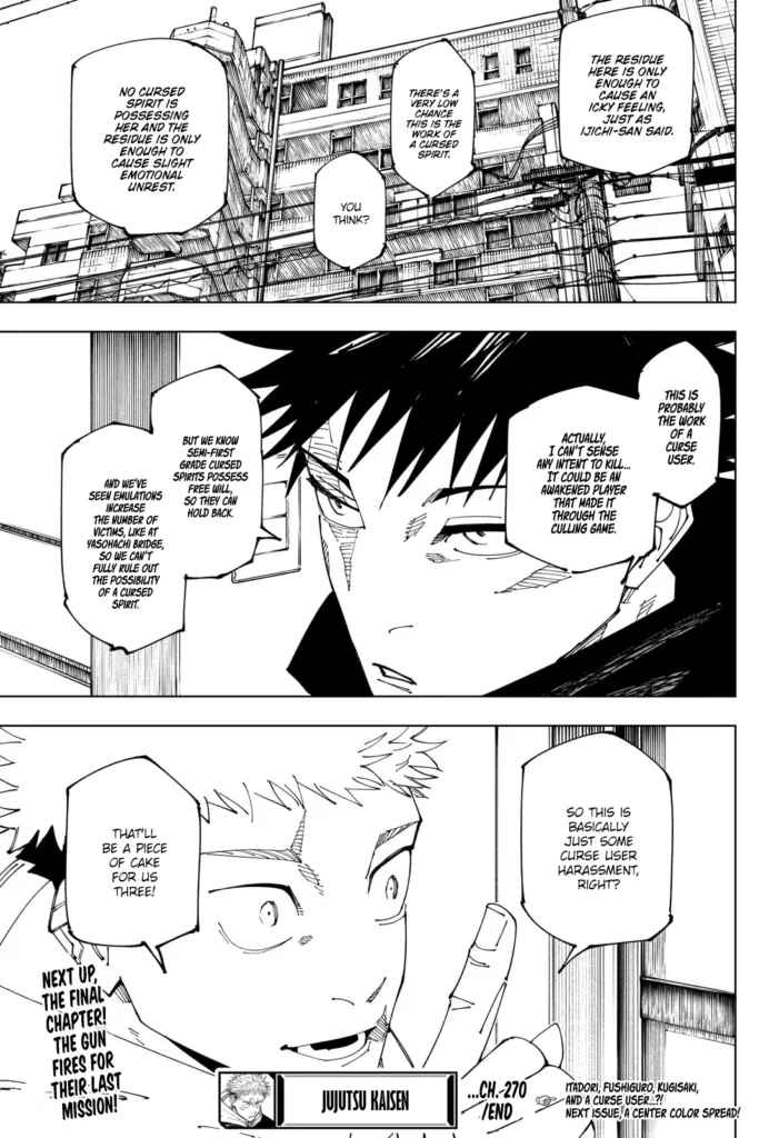 Jujutsu Kaisen Manga Chapter 270