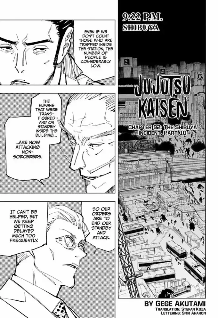 Jujutsu Kaisen Chapter 92