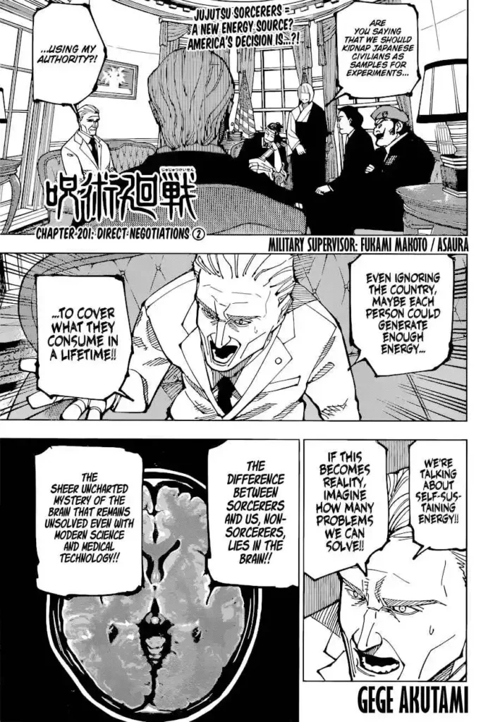 Jujutsu Kaisen Chapter 201